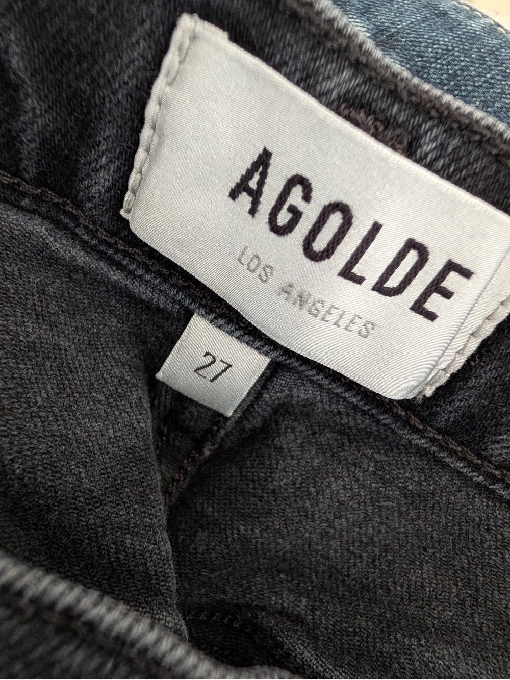 Agolde Charcoal Straight-Leg Jeans - Picture 5 of 5